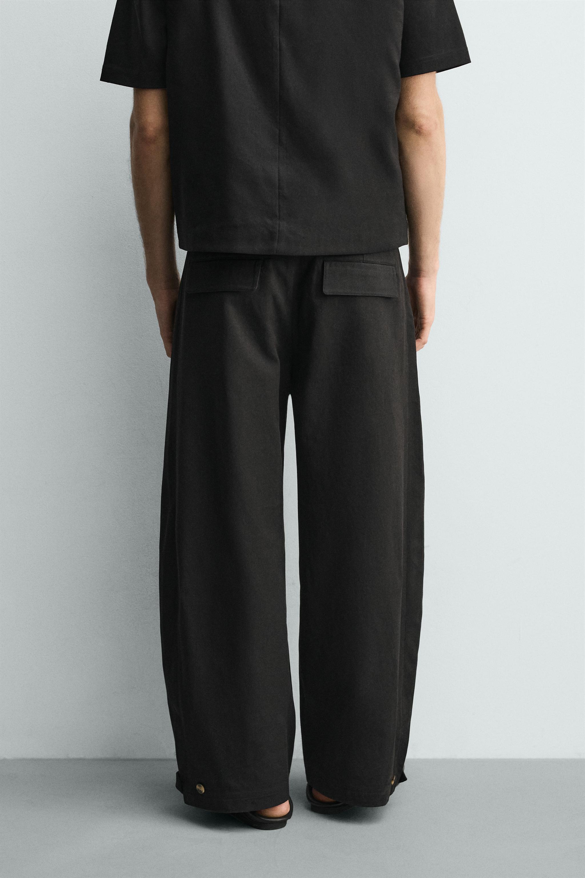 RELAXED FIT PANTS WITH ADJUSTABLE HEM